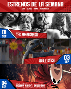 🎬 Estrenos de la semana del 1 al 5 de septiembre: cine, series y videojuegos