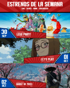 🎬 Estrenos de la semana del 30 de septiembre al 3 de octubre: cine, anime y videojuegos