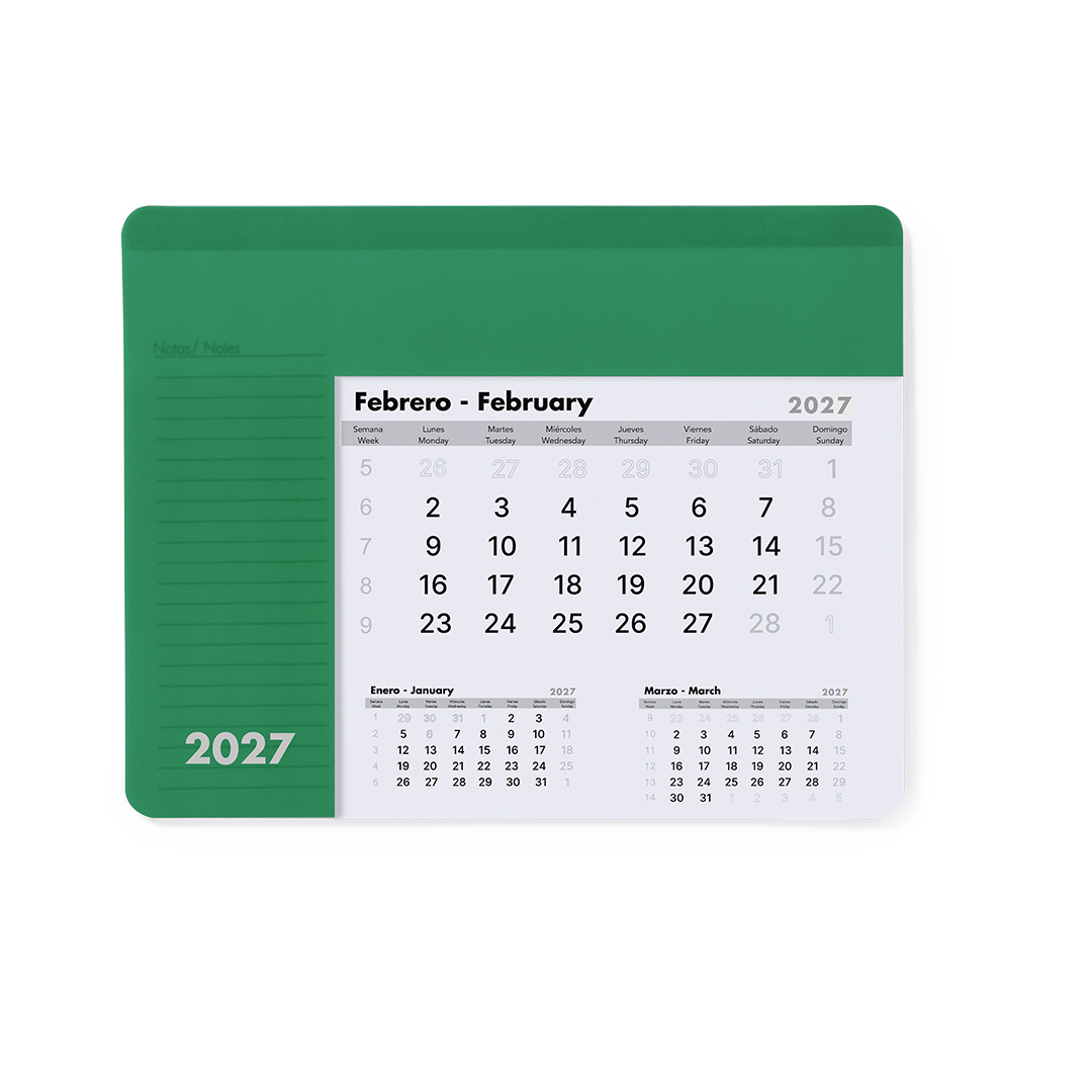 Calendario Alfombrilla Ratón Personalizable