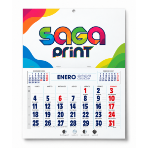 Calendario Pared con Faldilla